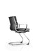Savoy Cantilever Chair Black Soft Bonded Leather With Arms