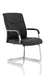 Carter Black Luxury Faux Leather Cantilever Chair With Arms