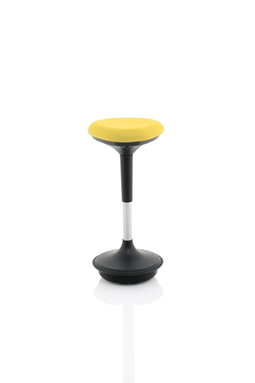 Sitall Deluxe Visitor Stool Mustard Fabric Seat
