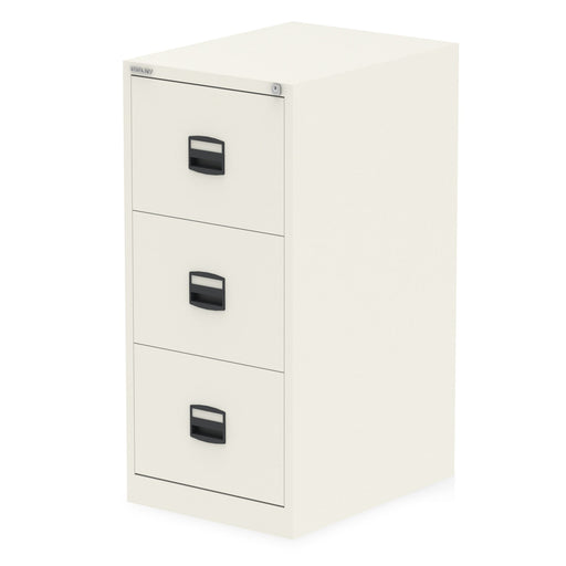 Qube by Bisley 3 Drawer Filing Cabinet White