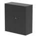 Qube by Bisley 1000mm Stationery Cupboard with Shelf Black