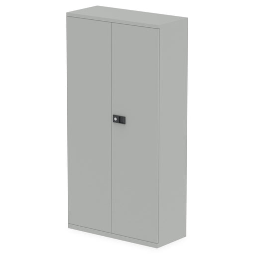 Qube by Bisley 1850mm Stationery Cupboard with Shelves Grey