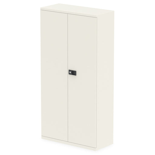 Qube by Bisley 1850mm Stationery Cupboard with Shelves White