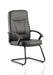 Blitz Cantilever Black Chair Black Soft Bonded Leather With Arms