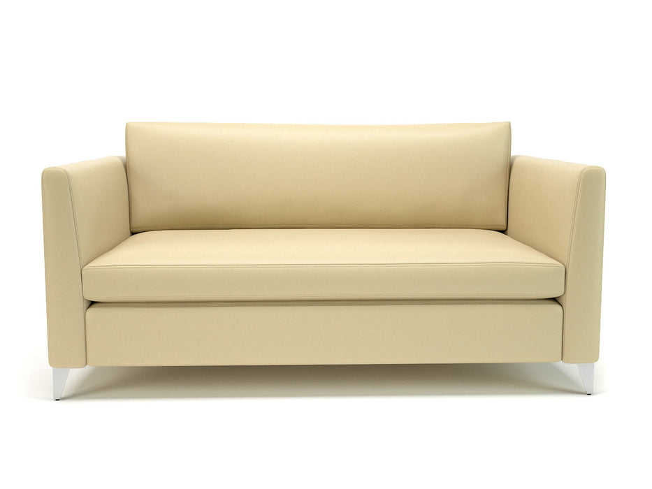 Roselle 157cm Wide Sofa Cream Faux Leather