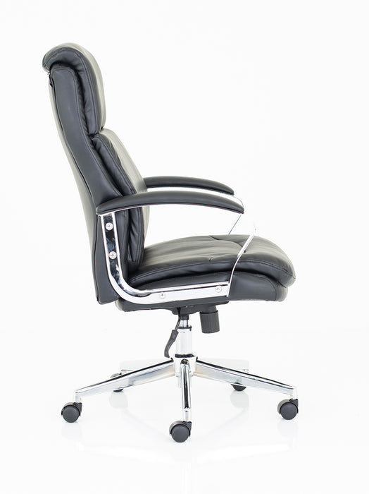 Tunis Black Soft Bonded Leather Executive Chair
