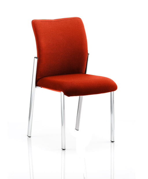 Academy Bespoke Colour Fabric Back With Bespoke Colour Seat Without Arms Tabasco Red
