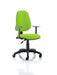 Eclipse Plus I Lever Task Operator Chair Bespoke With Height Adjustable Arms In myrrh Green