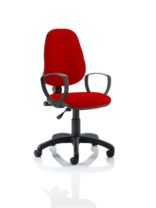 Eclipse Plus I Lever Task Operator Chair Bespoke With Loop Arms In Bergamot Cherry
