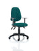 Eclipse Plus III Lever Task Operator Chair Bespoke With Height Adjustable Arms In Maringa Teal