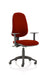 Eclipse Plus XL Lever Task Operator Chair Bespoke With Height Adjustable Arms In ginseng Chilli