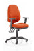 Eclipse Plus XL Lever Task Operator Chair Bespoke With Height Adjustable Arms In Tabasco Red