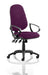 Eclipse Plus XL Lever Task Operator Chair Bespoke With Loop Arms In Tansy Purple