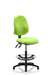 Eclipse Plus II Lever Task Operator Chair myrrh Green Fully Bespoke Colour With Hi Rise  Draughtsman Kit