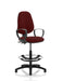 Eclipse Plus II Lever Task Operator Chair ginseng Chilli Fully Bespoke Colour With Loop Arms With Hi Rise  Draughtsman Kit
