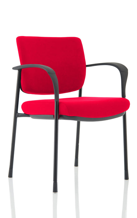 Brunswick Deluxe Black Frame Bespoke Colour Back And Seat Bergamot Cherry With Arms