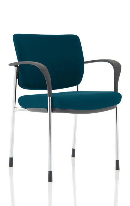 Brunswick Deluxe Chrome Frame Bespoke Colour Back And Seat Maringa Teal With Arms