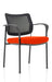 Brunswick Deluxe Mesh Back Black Frame Bespoke Colour Seat Tabasco Red With Arms