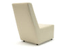 Pella 65cm Wide Chair Chalk Faux Leather
