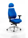 Chiro Plus Ergo Posture Chair Blue With Arms With Headrest