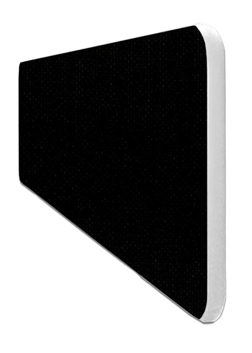 Impulse Plus Rectangular Desktop Screen with Rounded Corners Black Fabric