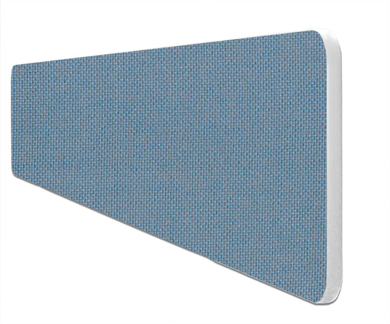 Impulse Plus Rectangular Desktop Screen with Rounded Corners Sky Blue Fabric